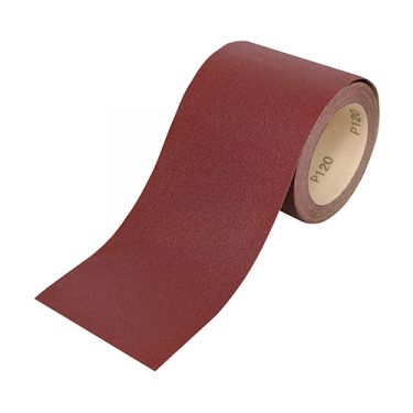 Click Here To Enlarge This Photo Of TIMCO 231311 - Red Sandpaper Roll 115mm x 10m &lpar;Fine P120-P150 Grit&rpar;