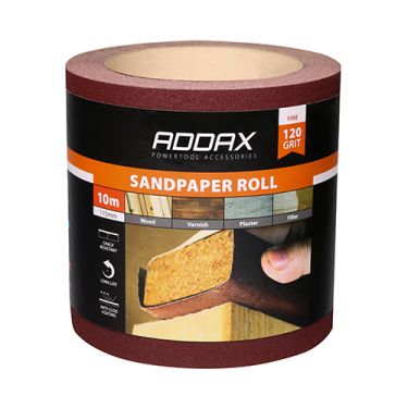 Click Here To Enlarge This Photo Of TIMCO 231311 - Red Sandpaper Roll 115mm x 10m &lpar;Fine P120-P150 Grit&rpar;