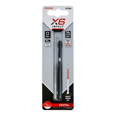 Click Here To Enlarge This Photo Of TIMCO 2PZ90X6 - X6 Impact Pozi Driver Bit No&period;2 x 90mm