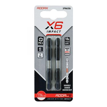 Click Here To Enlarge This Photo Of TIMCO 3PH65X6 - X6 Double Ended Phillips Bits No&period;3 x 65mm  &lpar;2pcs&rpar;