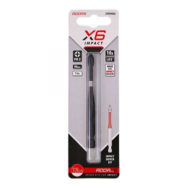 Click Here To Enlarge This Photo Of TIMCO 2PH90X6 - X6 Impact Phillips Driver Bits No&period;2 x 90mm