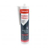 TIMCO 732480 - 300ml Acetoxy General Purpose Silicone Sealant &lpar;White&rpar;