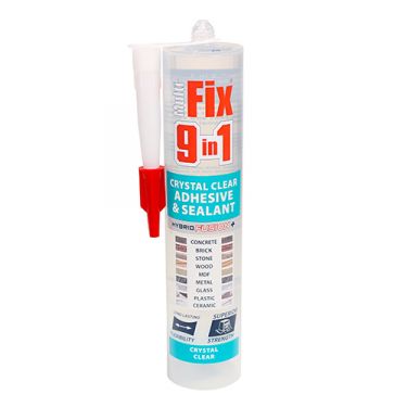 Click Here To Enlarge This Photo Of TIMCO 247336 - 290ml 9 in 1 Adhesive & Sealant &lpar;Crystal Clear&rpar;
