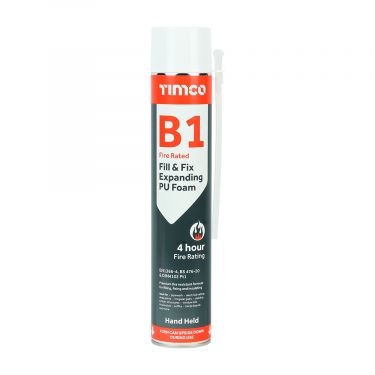 Click Here To Enlarge This Photo Of TIMCO 247704 - 750ml Hand Held B1 Fill & Fix Fire Rated Expanding PU Foam