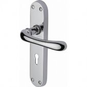 SC-6350-PC M&period;Marcus Sorrento Door Handle Lever Lock Donna Design Polished Chrome Finish