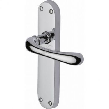 Click Here To Enlarge This Photo Of SC-6360-PC M&period;Marcus Sorrento Door Handle Lever Latch Donna Design Polished Chrome Finish