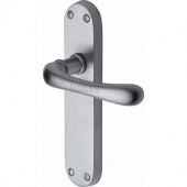 SC-6360-SC M&period;Marcus Sorrento Door Handle Lever Latch Donna Design Satin Chrome Finish