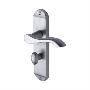 Click Here To Enlarge This Photo Of SC-7330-SC M&period;Marcus Sorrento Door Handle For Bathroom Aurora Design Satin Chrome Finish
