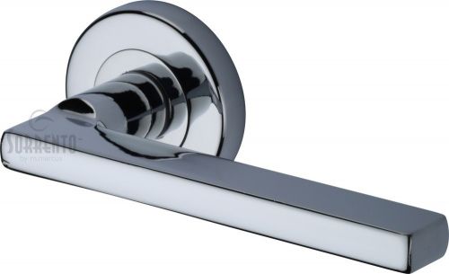Click Here To Enlarge This Photo Of SC-7580-PC M&period;Marcus Sorrento Door Handle Lever Latch Vector Design Polished Chrome Finish