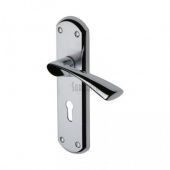 SC-7600-AP M&period;Marcus Sorrento Door Handle Lever Lock Atlanta Design Apollo Finish