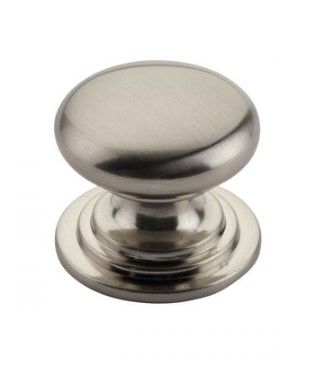 Click Here To Enlarge This Photo Of TDFK37-BN - Zoo Hardware Round Cabinet knob 37mm Dia&period; Brushed Nickel Finish
