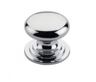 TDFK37-CP - Zoo Hardware Round Cabinet knob 37mm Dia&period; Polished Chrome Finish