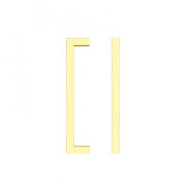Click Here To Enlarge This Photo Of TDFPS-128-BG - Zoo Hardware Square Block Cabinet Pull Handle 128mm c&sol;c Brushed Gold Finish