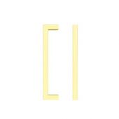 TDFPS-128-BG - Zoo Hardware Square Block Cabinet Pull Handle 128mm c&sol;c Brushed Gold Finish