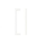 TDFPS-128-MW - Zoo Hardware Square Block Cabinet Pull Handle 128mm c&sol;c Matt White Finish