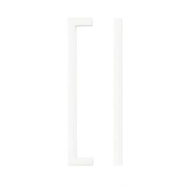 Click Here To Enlarge This Photo Of TDFPS-160-MW - Zoo Hardware Square Block Cabinet Pull Handle 160mm c&sol;c Matt White Finish