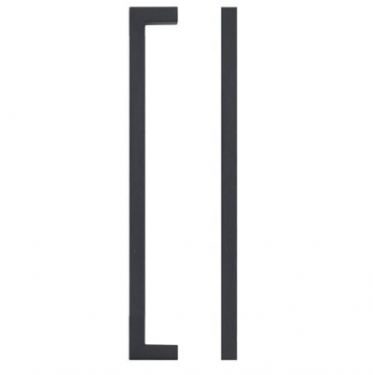 Click Here To Enlarge This Photo Of TDFPS-192-MB - Zoo Hardware Square Block Cabinet Pull Handle 192mm c&sol;c Matt Black Finish