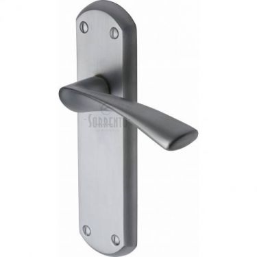 Click Here To Enlarge This Photo Of SC-7610-SC M&period;Marcus Sorrento Door Handle Lever Latch Atlanta Design Satin Chrome Finish