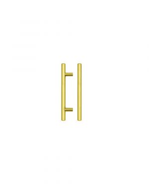 Click Here To Enlarge This Photo Of TDFPT-96-156BG - Zoo Hardware T Bar Cabinet Handle 96mm c&sol;c &lpar;156mm Overall Length&rpar; Brushed Gold Finish