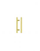 TDFPT-96-156BG - Zoo Hardware T Bar Cabinet Handle 96mm c&sol;c &lpar;156mm Overall Length&rpar; Brushed Gold Finish