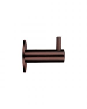 Click Here To Enlarge This Photo Of ZAS75-ETB - Zoo Hardware Wall Mounted Hook with Rose - PVD Etna Bronze