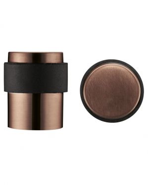 Click Here To Enlarge This Photo Of ZAS85-PVDBZ - Zoo Hardware Floor Mounted Round Collared Door Stop with Flat Top &lpar;35mm dia&rpar; PVD Bronze