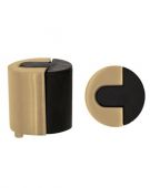 ZAS86-FSB - Zoo Hardware Large Round Floor Mounted Door Stop &lpar;40mm dia&rpar; Favo Satin Brass