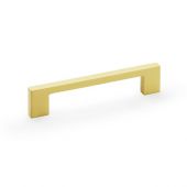 AW837-128-SB - Alexander & Wilks Marco Cupboard Pull Handle - Satin Brass - 128mm