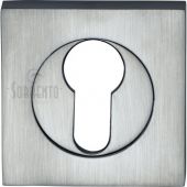 SC-SQ0192-SC M&period;Marcus Sorrento Euro Square Escutcheon Satin Chrome Finish
