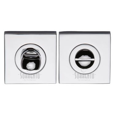 Click Here To Enlarge This Photo Of SC-SQ0195-PC M&period;Marcus Sorrento Square Thumbturn & Emergency Release Polished Chrome Finish