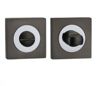 FGWCSTT-GMG - Fortessa Gotham Square Bathroom Turn & Release &lpar;Gun Metal Grey&sol;Polished Chrome&rpar;