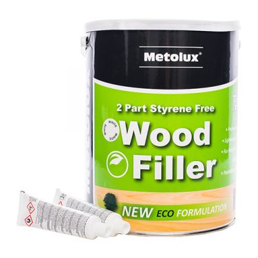 Click Here To Enlarge This Photo Of Metolux 65433 - 3&period;3L White Styrene Free 2 Part Wood Filler