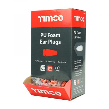 Click Here To Enlarge This Photo Of TIMCO - PU Foam 34&period;0dB Ear Plugs