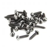 From the Anvil Pewter Round Head Slotted Screws &lpar;25&rpar;