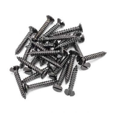 Click Here To Enlarge This Photo Of From the Anvil Dark Stainless Steel Countersunk Slotted Screws &lpar;25&rpar;