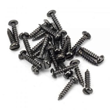 Click Here To Enlarge This Photo Of From the Anvil Dark Stainless Steel Round Head Slotted Screws &lpar;25&rpar;
