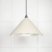 45433TE From The Anvil Hammered Nickel Hockley Pendant in Teasel Hammered Nickel