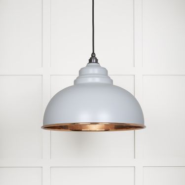 Click Here To Enlarge This Photo Of 49501SBI From The Anvil Smooth Copper Harborne Pendant in Birch Smooth Copper