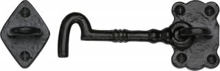 TC153 106 M&period;Marcus The Tudor Collection Cabin Hook 4" Black Iron