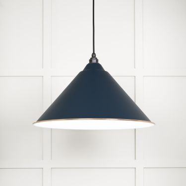 Click Here To Enlarge This Photo Of 49510DU From The Anvil White Gloss Hockley Pendant in Dusk Accent