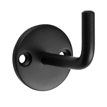Click Here To Enlarge This Photo Of HCH1016MB - Carlisle Brass Eurospec Coat Hook on 32mm Dia Rose Matt Black