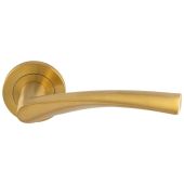 SWL1121SPVD - Carlisle Brass Eurospec 'Breeze' Designer Lever on Round Rose &lpar;G304&rpar; Satin Brass PVD