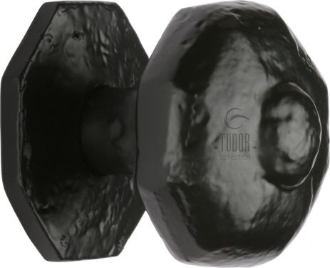 Click Here To Enlarge This Photo Of TC350 M&period;Marcus The Tudor Collection Octagon Centre Door Knob Black Iron