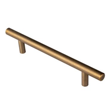 Click Here To Enlarge This Photo Of FTD445BAB - Carlisle Brass Fingertip Design 12mm Steel T-Bar Handle &lpar;128mm c&sol;c&rpar; 188mm Antique Brass