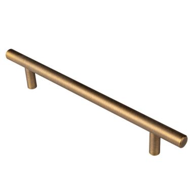Click Here To Enlarge This Photo Of FTD445CAB - Carlisle Brass Fingertip Design 12mm Steel T-Bar Handle &lpar;160mm c&sol;c&rpar; 220mm Antique Brass