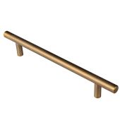 FTD445CAB - Carlisle Brass Fingertip Design 12mm Steel T-Bar Handle &lpar;160mm c&sol;c&rpar; 220mm Antique Brass