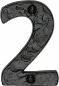 TC356 2 M&period;Marcus The Tudor Collection Numeral 2 - 3" Black Iron
