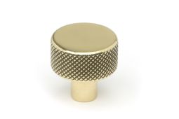 46815 From the Anvil Aged Brass Brompton Cabinet Knob - 25mm &lpar;No rose&rpar;