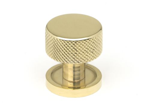 Click Here To Enlarge This Photo Of 46816 From the Anvil Polished Brass Brompton Cabinet Knob - 25mm &lpar;Plain&rpar;