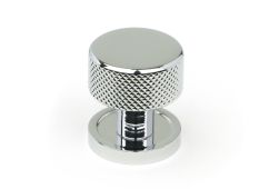 46818 From the Anvil Polished Chrome Brompton Cabinet Knob - 25mm &lpar;Plain&rpar;